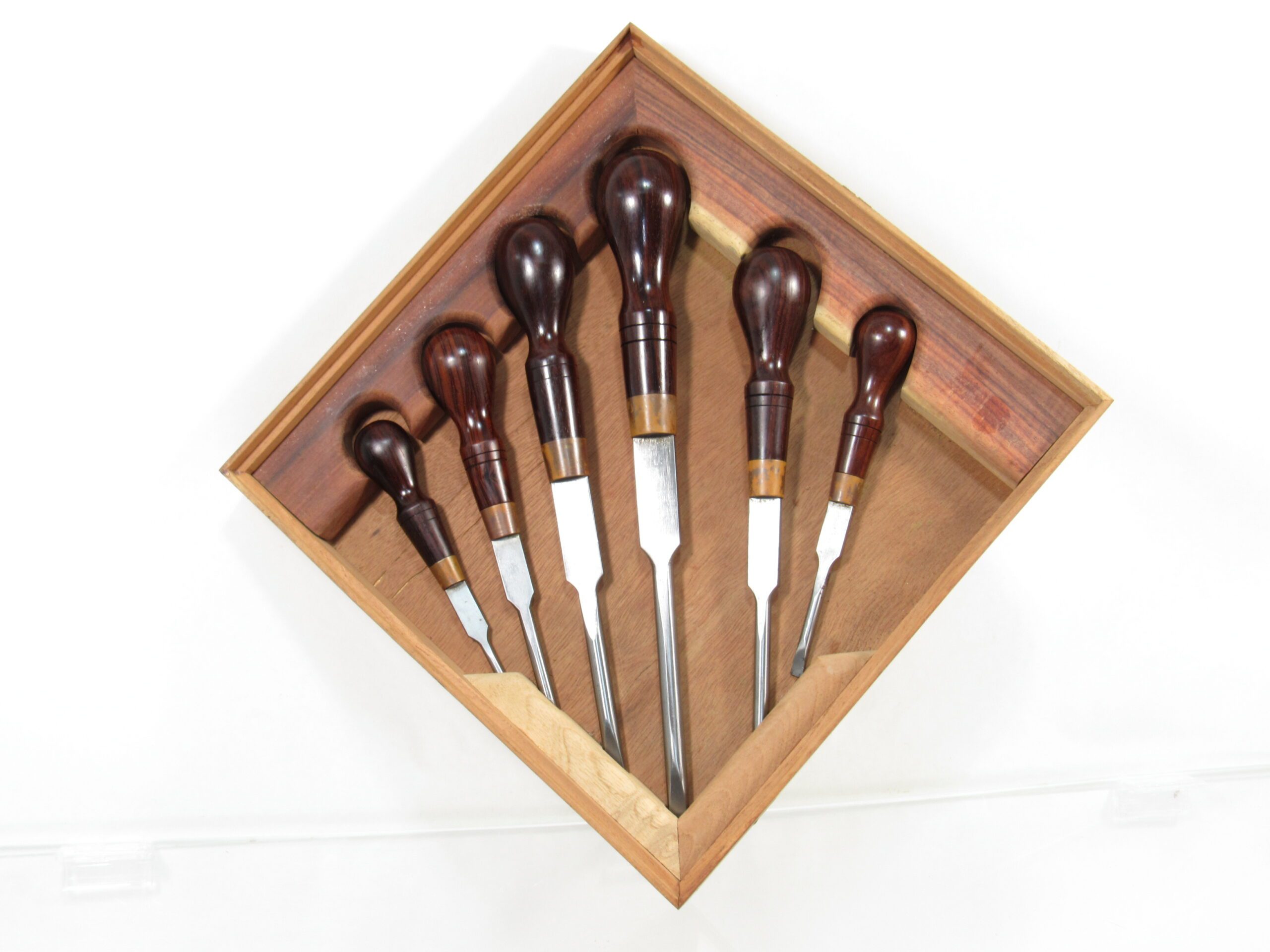 Set Of 6 Harris Tools Rosewood Handled Cabinet Makers Screwdrivers ...