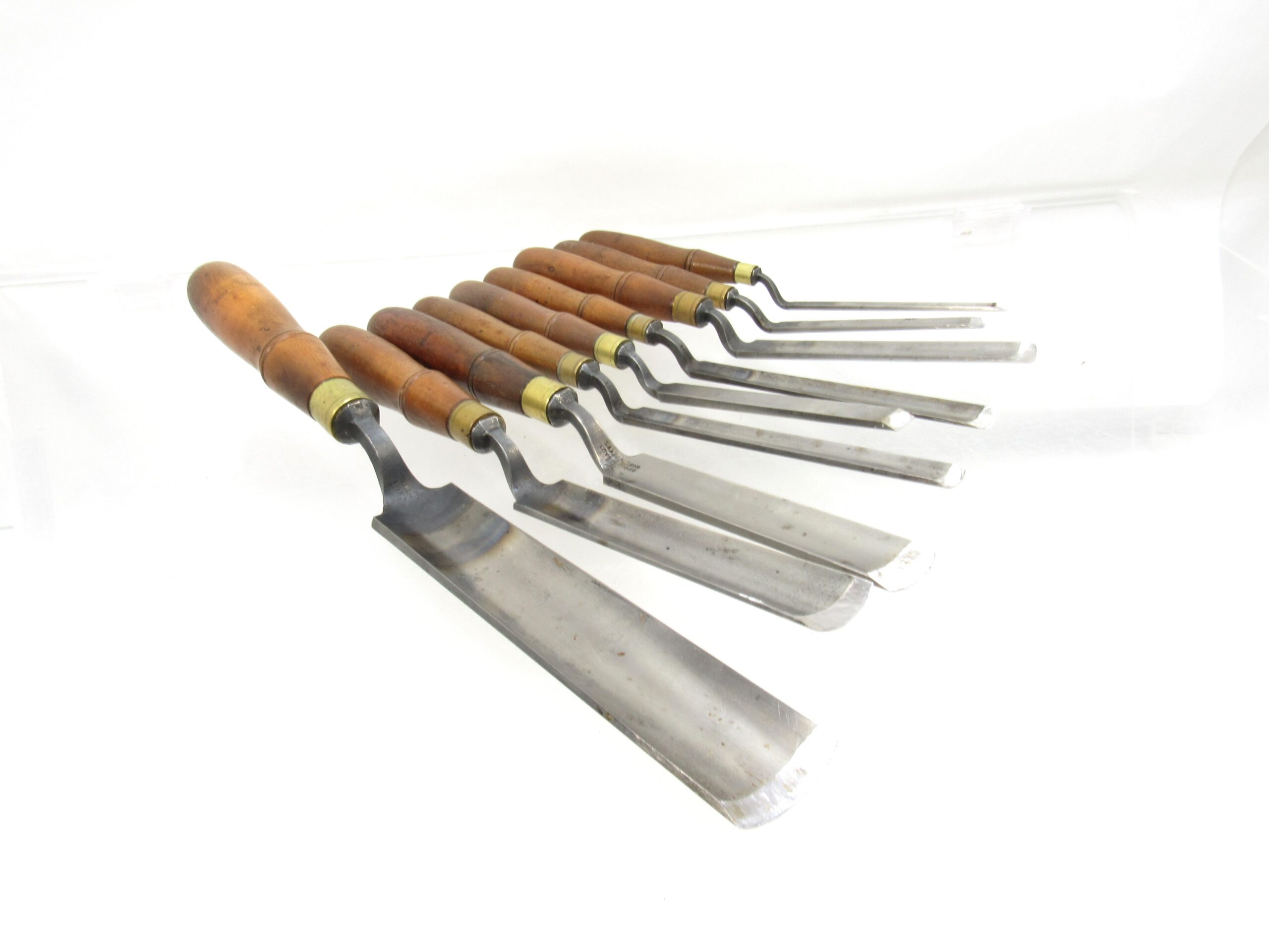 Great Set of 9 Buck Brothers Crank Neck Gouge Chisels - Michael ...