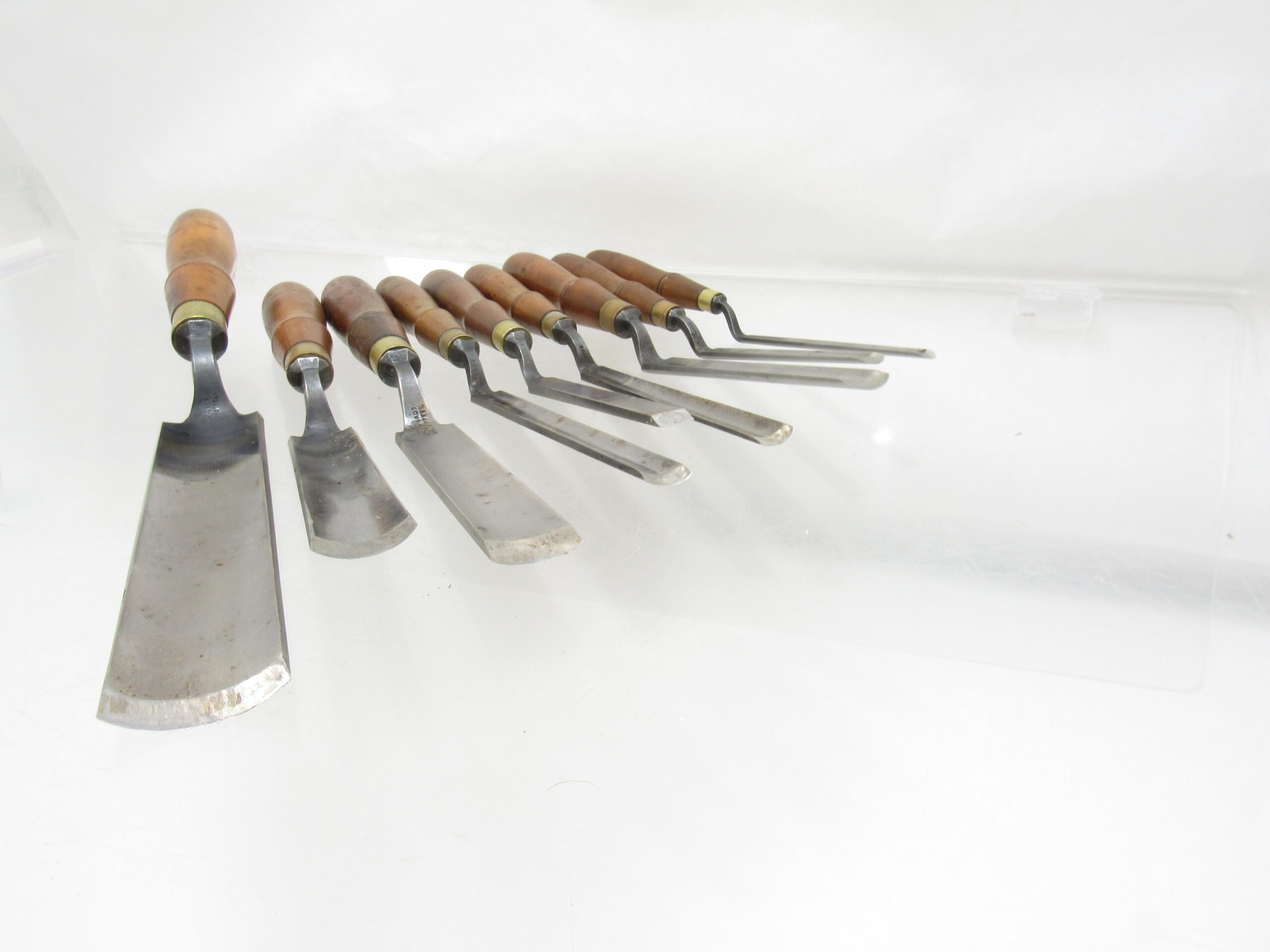 Great Set of 9 Buck Brothers Crank Neck Gouge Chisels - Michael ...