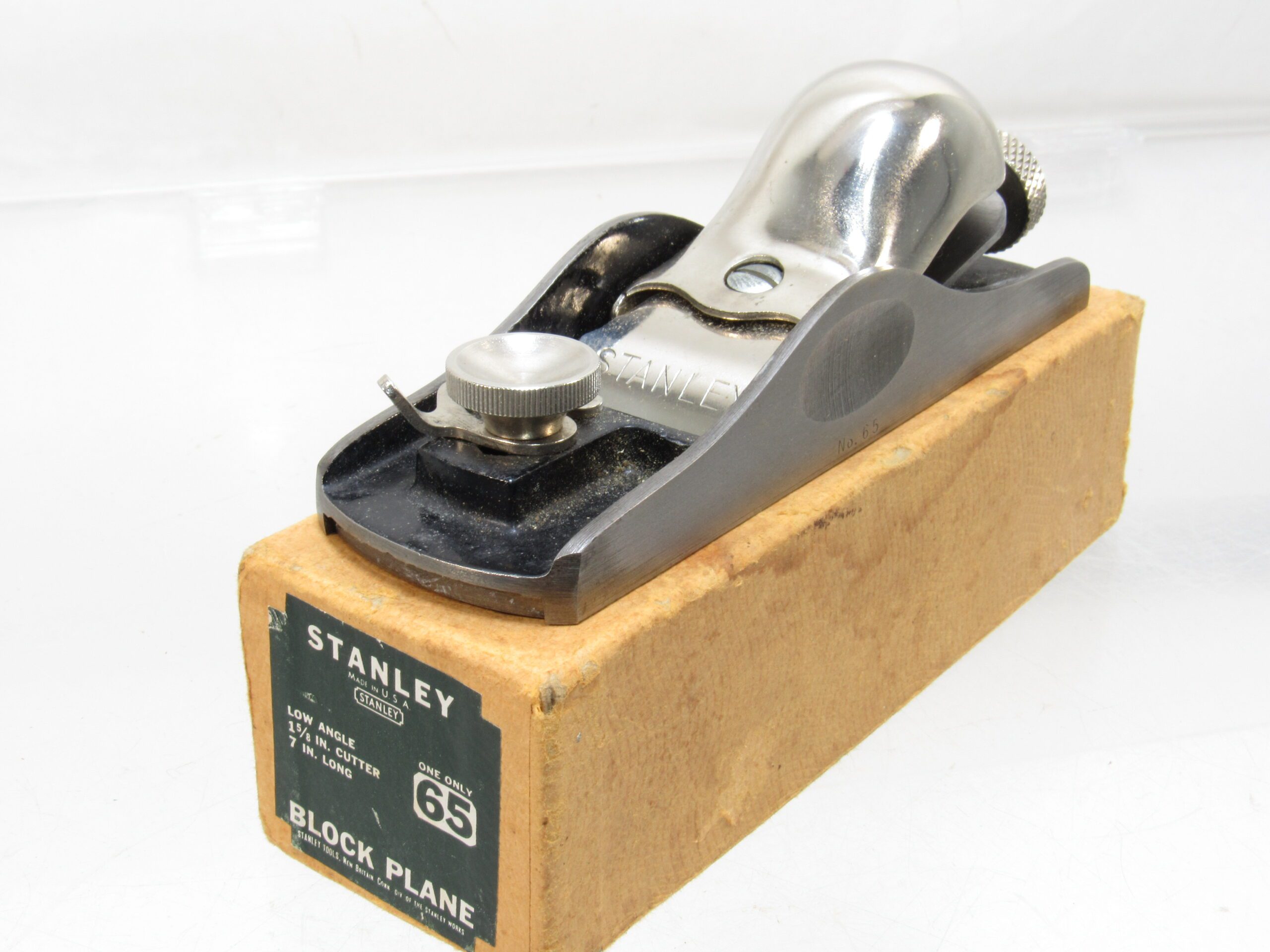 Minty Stanley # 65 Low Angle Block Plane In Original Box Scary Sharp ...