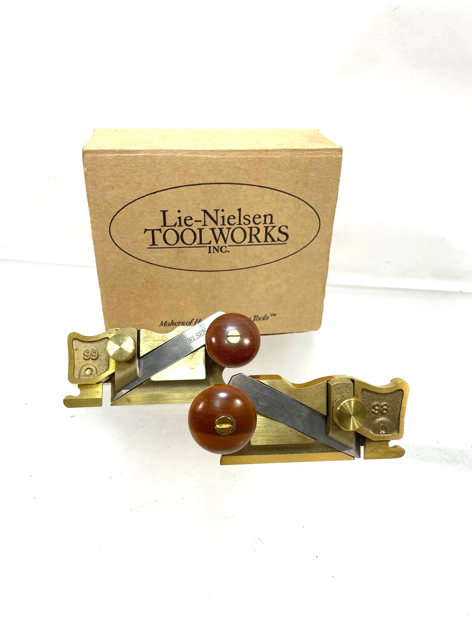New In Box Lie Nielsen # 98 & 99 Side Rabbet Planes In Original Box ...
