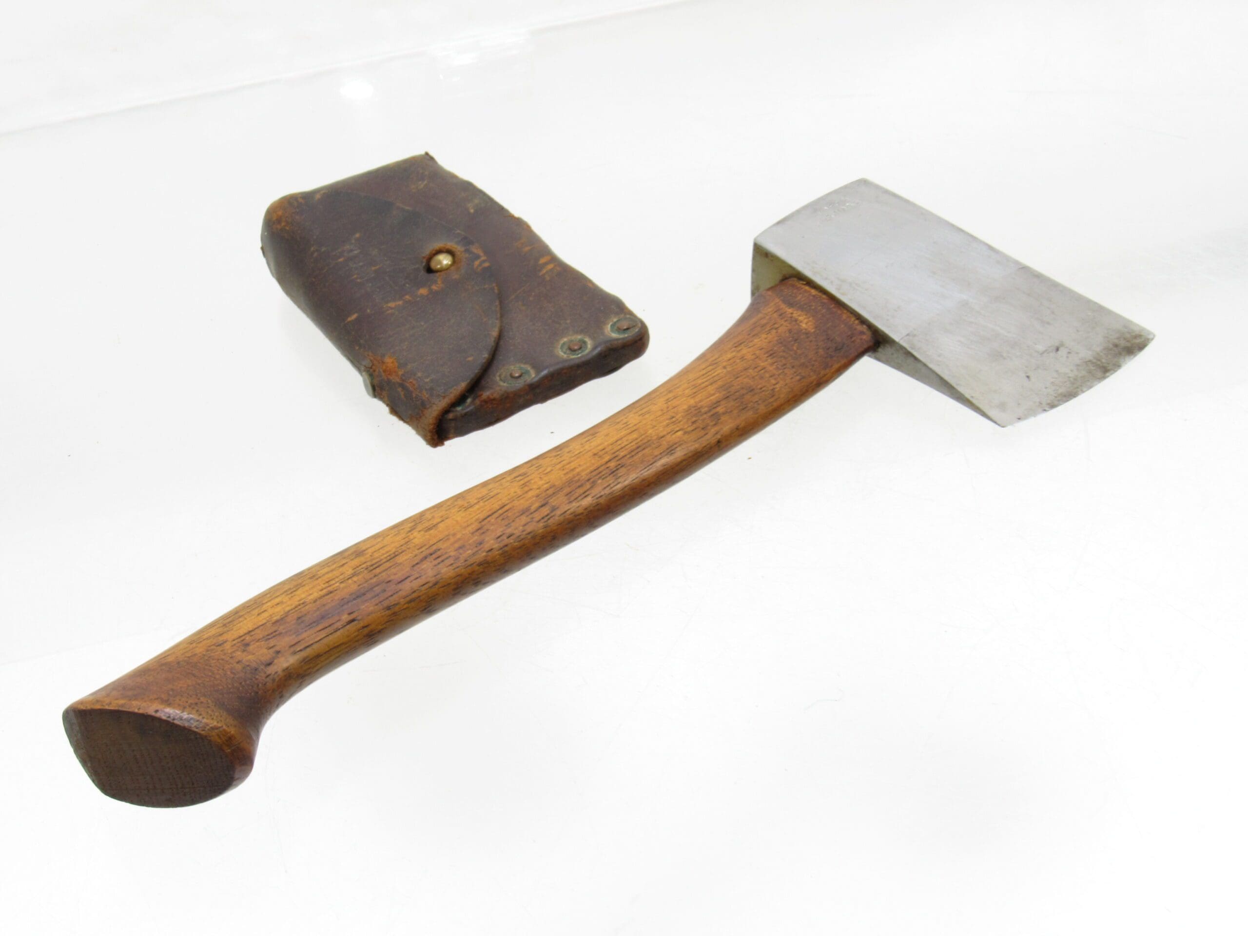 Spectacular Early Peavey Canoe Hatchet With Proper Marked Sheath