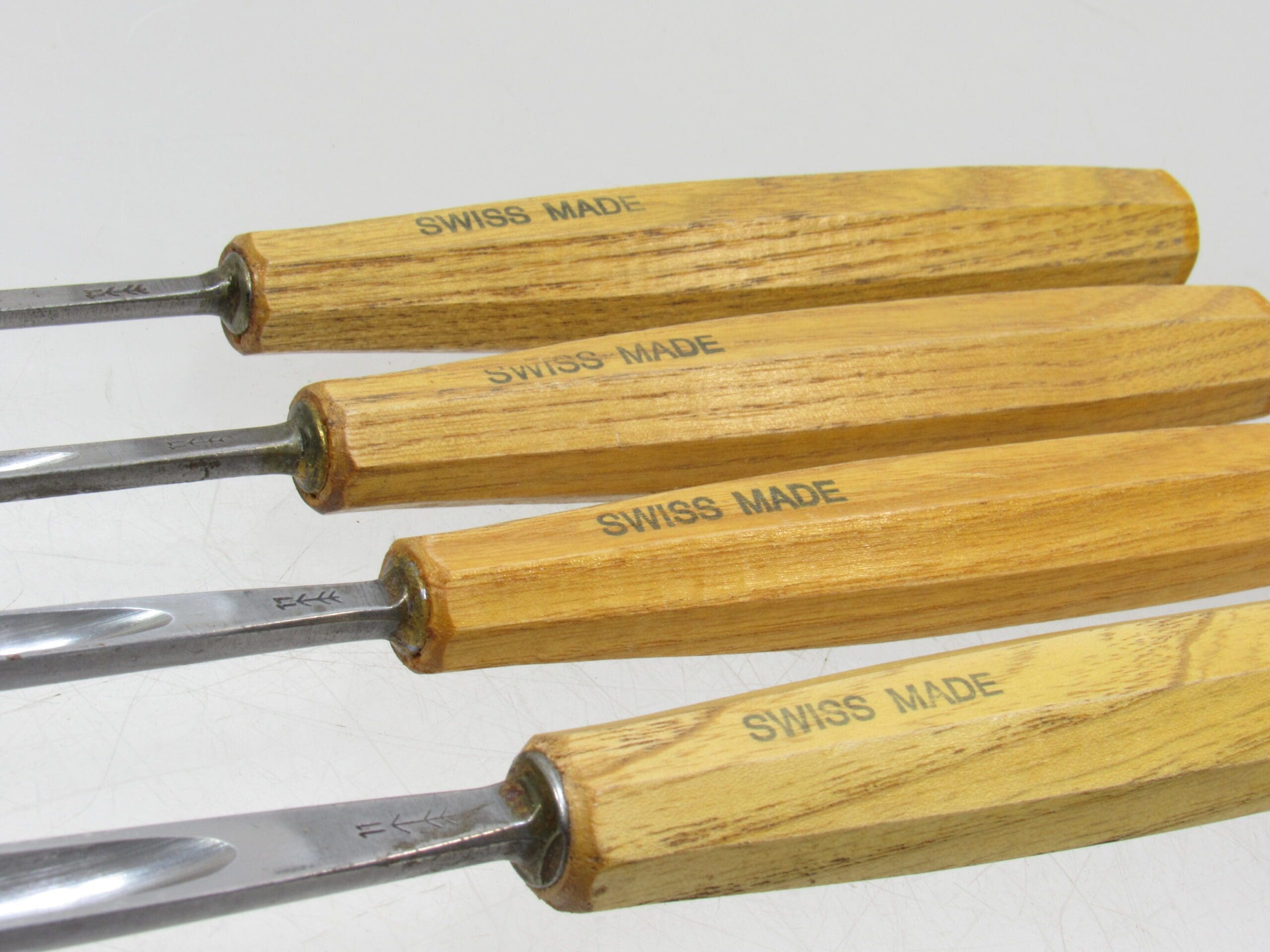 Superb Set Of 4 Veiner 11 Gouge Swiss Made Carving Chisels Michael