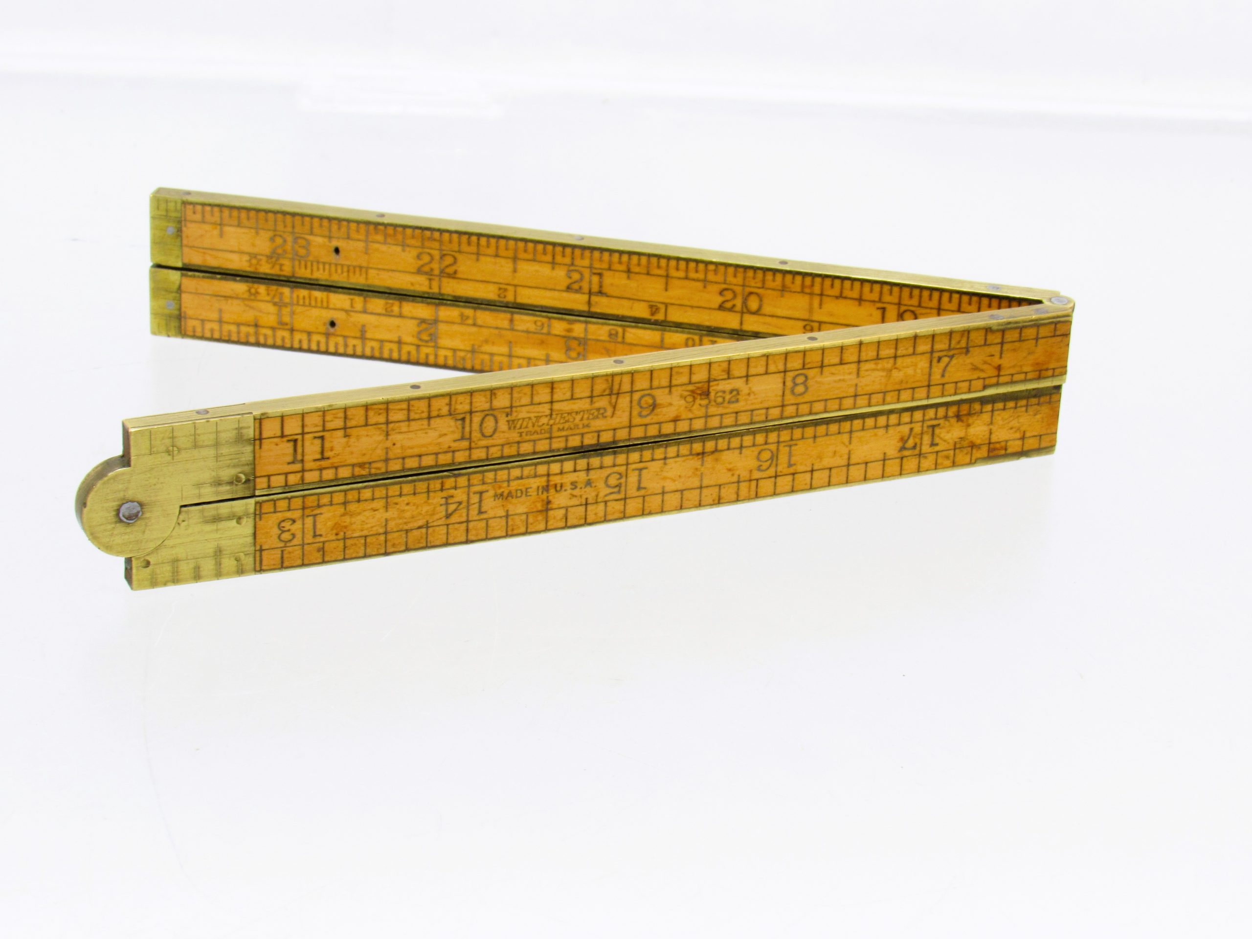 Very Nice Winchester # 9562 Fully Brassbound Rule 2 Foot 4 Fold ...